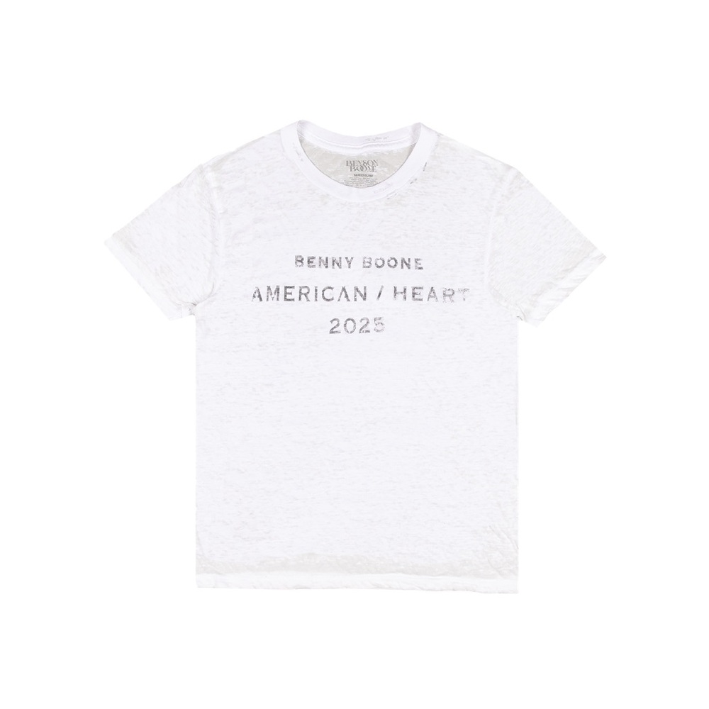 Benson Boone Graphic T-Shirt Size Medium NEW American Heart 2025